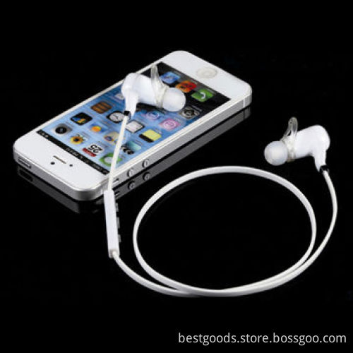 White sports stereo Bluetooth headset